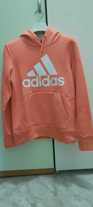 Felpa Adidas salmone con Logo