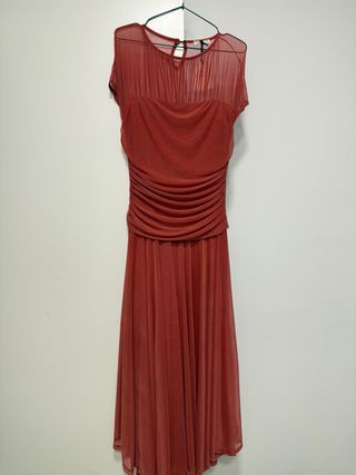 Vestido fiesta Basyco coral 