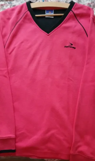Sudadera Boomerang Rosa V-Neck