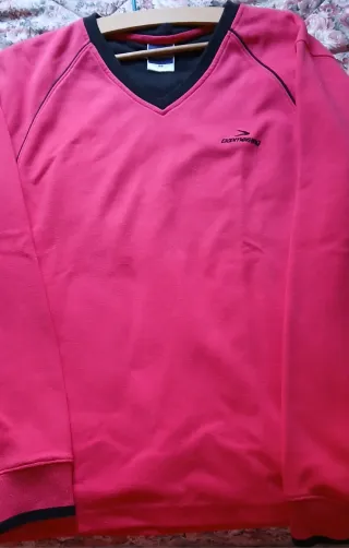 Sudadera Boomerang Rosa V-Neck