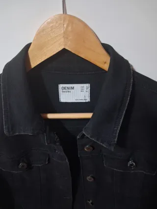 Cazadora vaquera negra Talla m