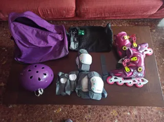 Conjunto Patines Oxelo Play 5 Talla 34-36