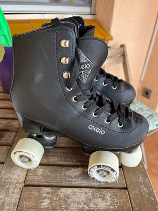 Patines Oxelo 4 Ruedas Negros Talla 36