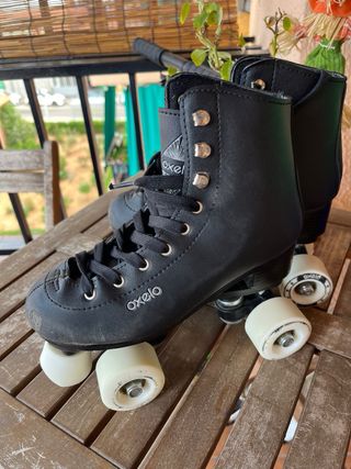 Patines Oxelo 4 Ruedas Negros Talla 36