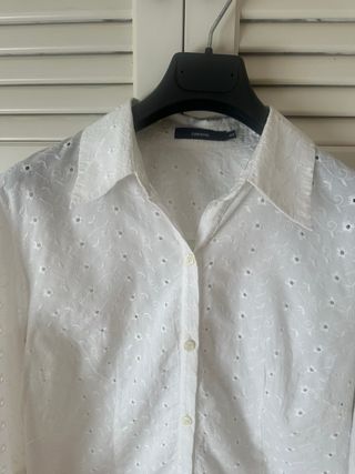 Camisa bordada Cortefiel