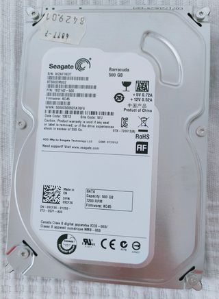 Disco Duro Seagate Barracuda 500GB SATA