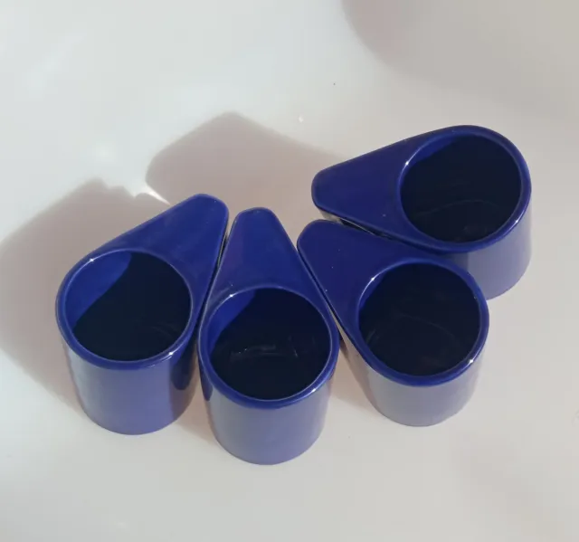 Jarrones italianos Mid-Century azules