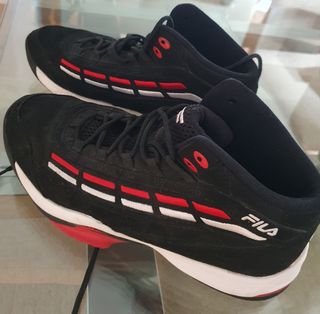 Zapatillas Baloncesto Fila Talla 42 Negras Rojas
