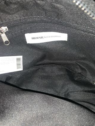 Bolso bandolera Brownie negro tachuelas