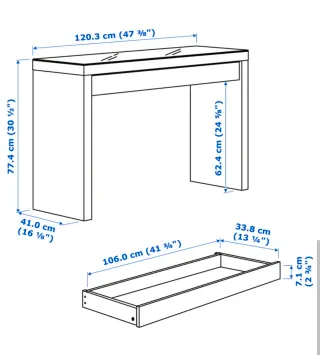 Tocador Malm Ikea Blanco