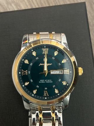 Reloj Polo Hombre Gris Dorado Azul
