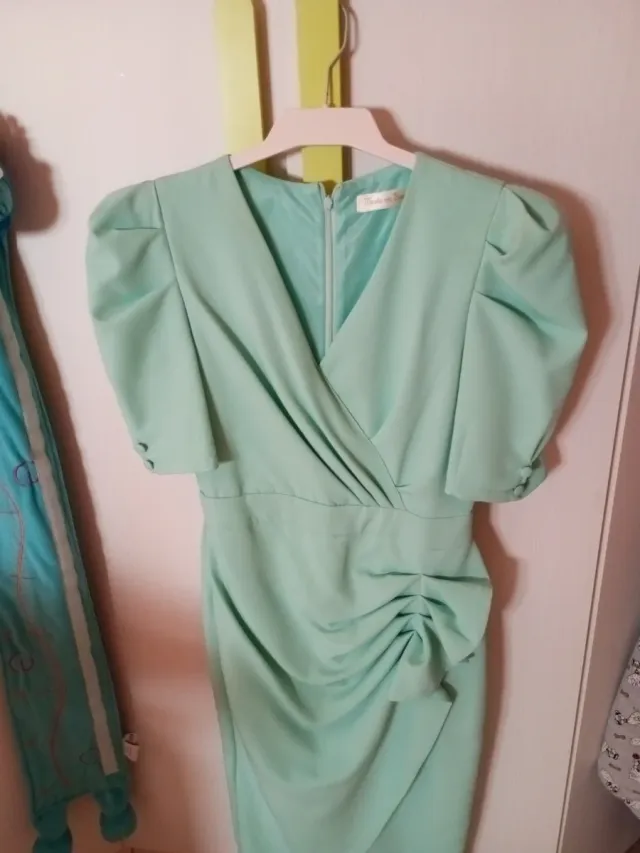 Vestido fiesta verde