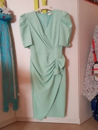 Vestido fiesta verde