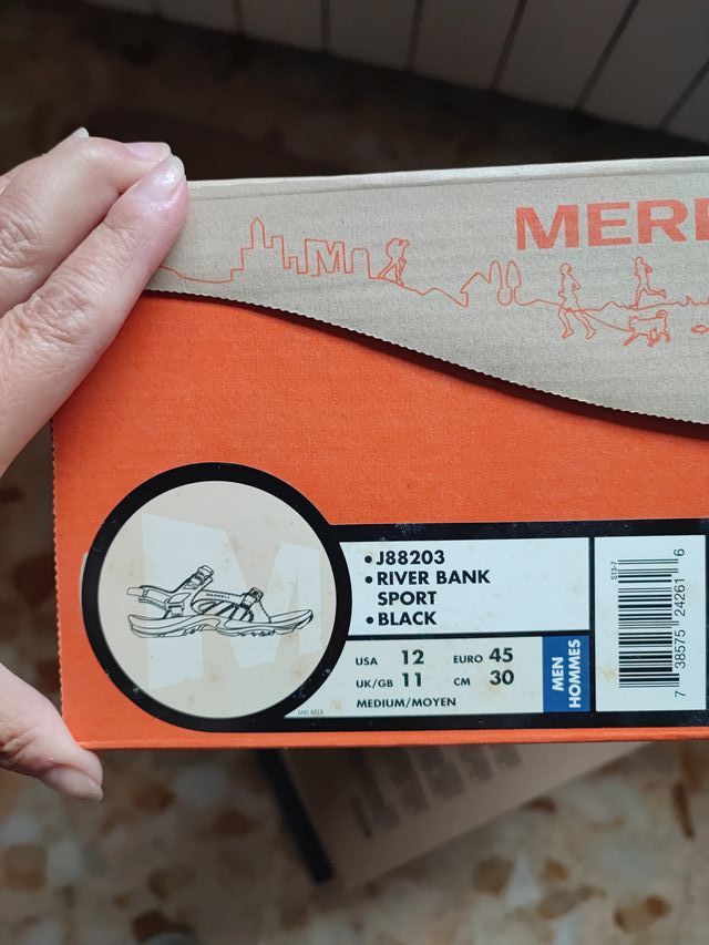 Sandali Merrell Uomo Neri/Grigi