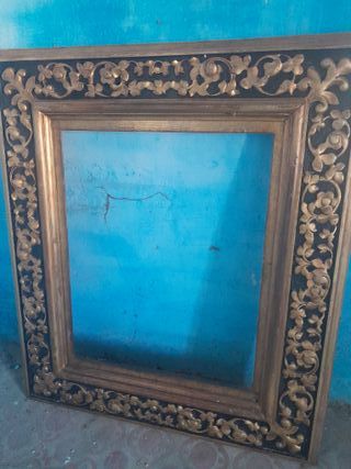 Cornice antica primi '800 legno intagliato - oro