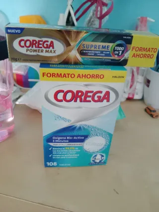 Corega Crema Fijadora y Tabletas Limpiadoras