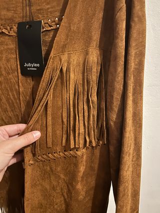 Chaqueta Jubylee antelina con flecos s-m