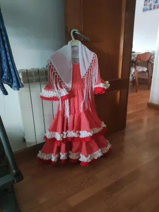 Vestido Flamenca Niña 4-6 Años