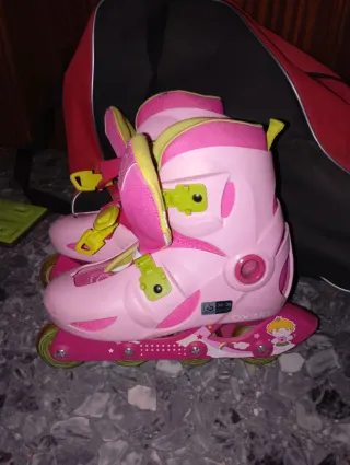 Patines en línea Oxelo rosas talla 34-35