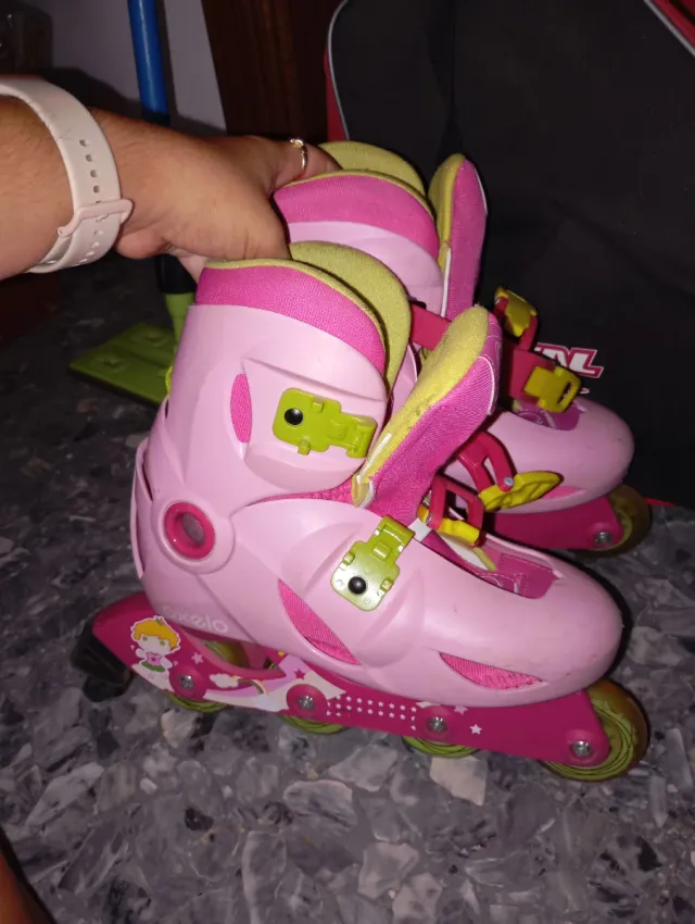 Patines en línea Oxelo rosas talla 34-35