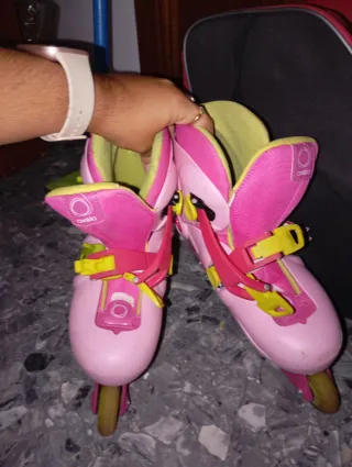 Patines en línea Oxelo rosas talla 34-35
