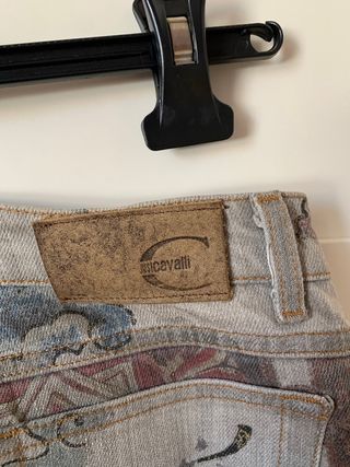 Jeans Roberto Cavalli vintage stampa esotica