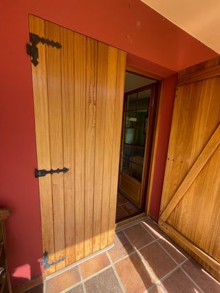 Puertas de madera con cerradura
