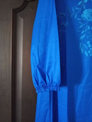 Vestido largo azul mujer XXL
