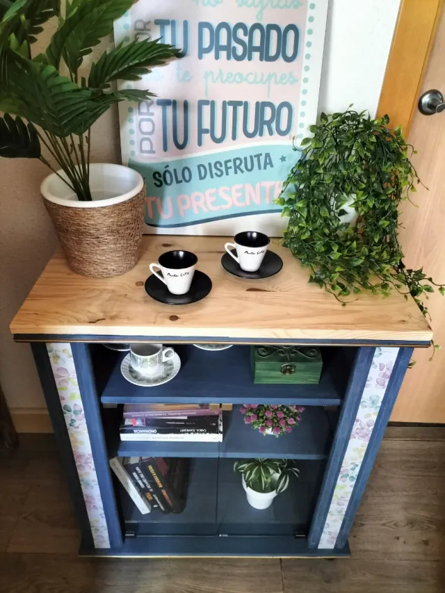 OFERTA! ORGANIZADOR DE MADERA MACIZA CON RUEDAS