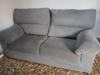 Conjunto de 2 sofás grises