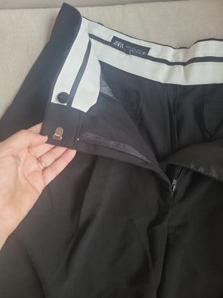 Pantalón vestir Zara negro