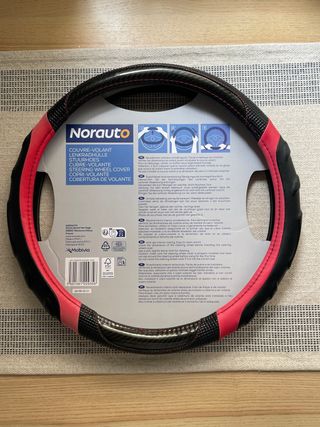 Funda Volante Norauto Base Negra y Roja