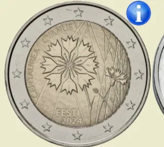 Moneda 2€ Conmemorativa Estonia 2024 sin circular