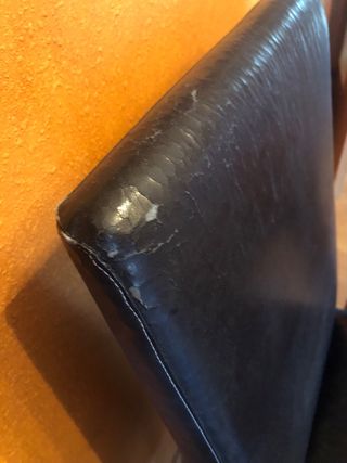 Conjunto de 4 sillas de comedor de piel