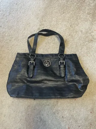 Bolso vintage Armani Jeans negro