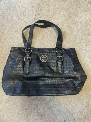 Bolso vintage Armani Jeans negro