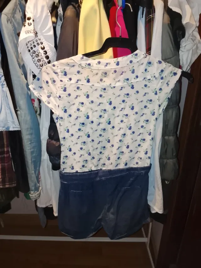 Vestido niña floral azul