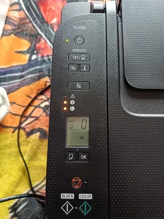 Stampante Wi-Fi nera Canon Pixma TS3750i