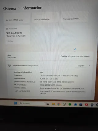 LENOVO LOQ 15IRH8 Portátil Gaming