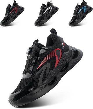 Zapatillas Deportivas Hombre Negras Rojas