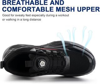 Zapatillas Deportivas Hombre Negras Rojas
