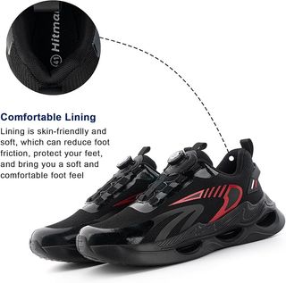 Zapatillas Deportivas Hombre Negras Rojas