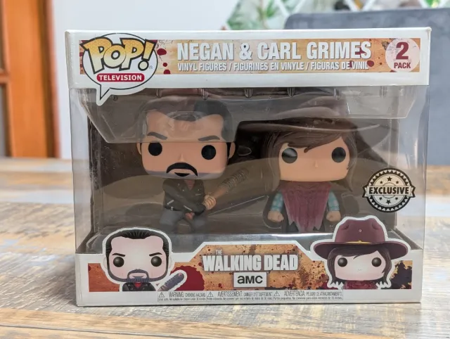 Funko Pop Negan & Carl Grimes 2 Pack