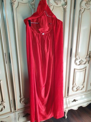 Capa Terciopelo Roja Talla Única