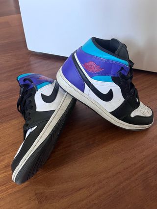 Jordan 1 Mid Viola e Turchese Originale 