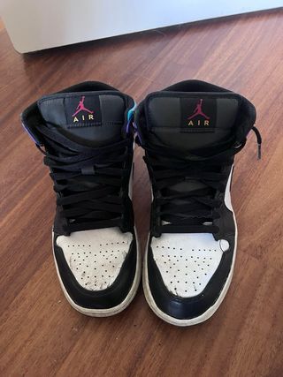 Jordan 1 Mid Viola e Turchese Originale 
