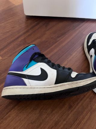 Jordan 1 Mid Viola e Turchese Originale 