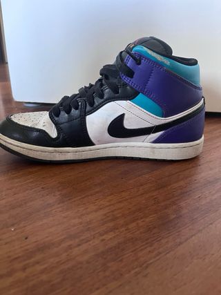 Jordan 1 Mid Viola e Turchese Originale 
