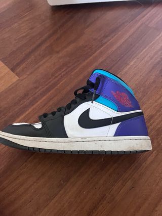 Jordan 1 Mid Viola e Turchese Originale 