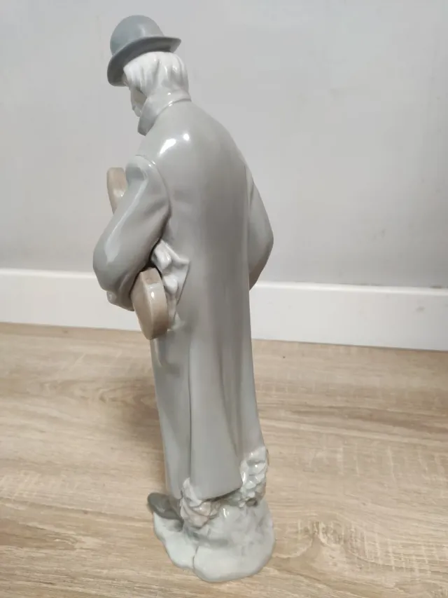 Figura Lladro Hombre Violinista Porcelana